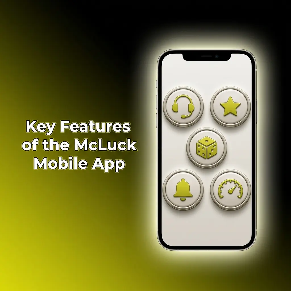 McLuck mobile app key features for US players including 500+ games, sportsbook, biometric login, and daily bonuses