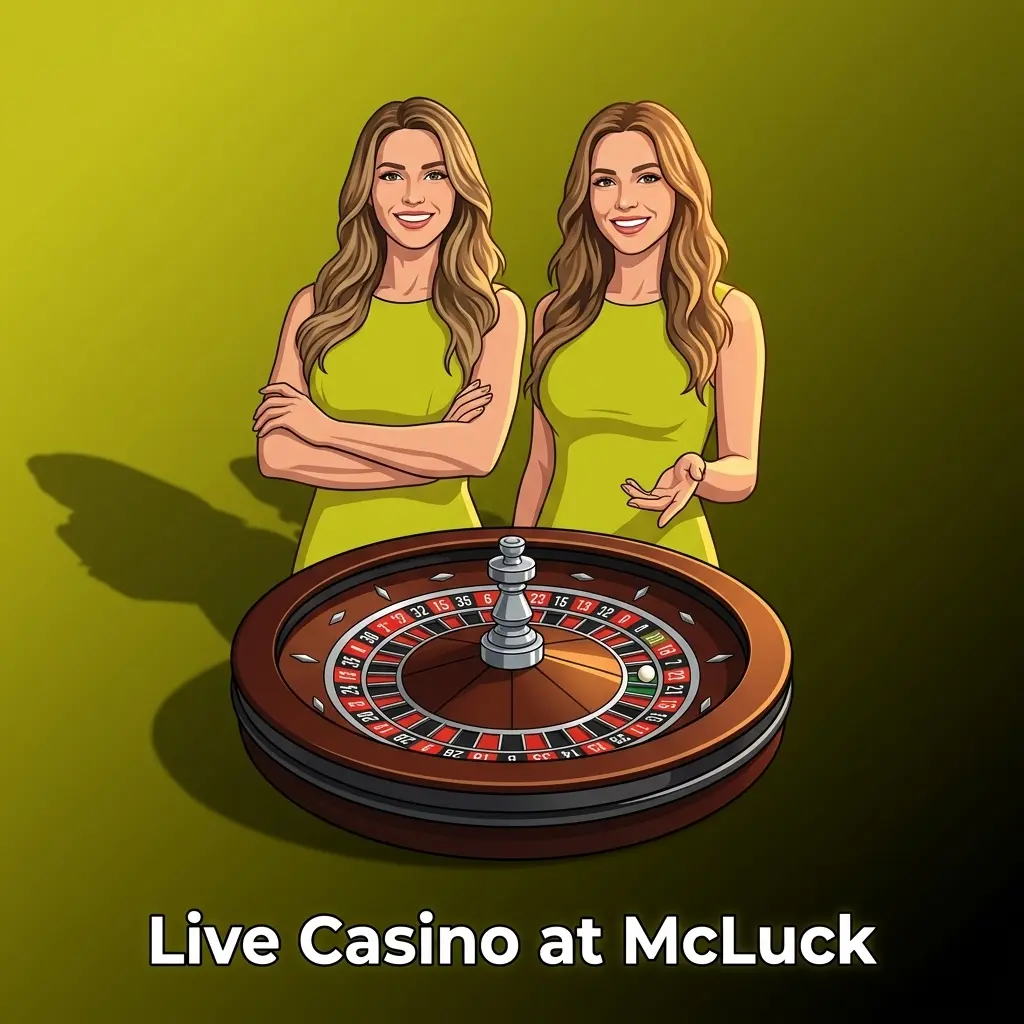 McLuck live casino with real dealers streaming HD blackjack, roulette, baccarat, and Crazy Time games for US players