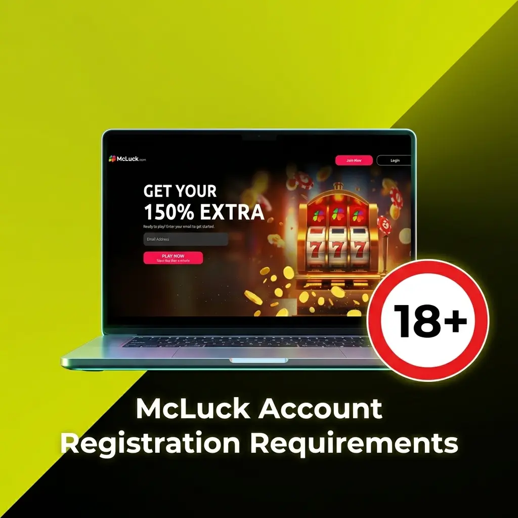 McLuck registration requirements: age 18+, US residency in eligible states, one account per person, valid email, accurate info