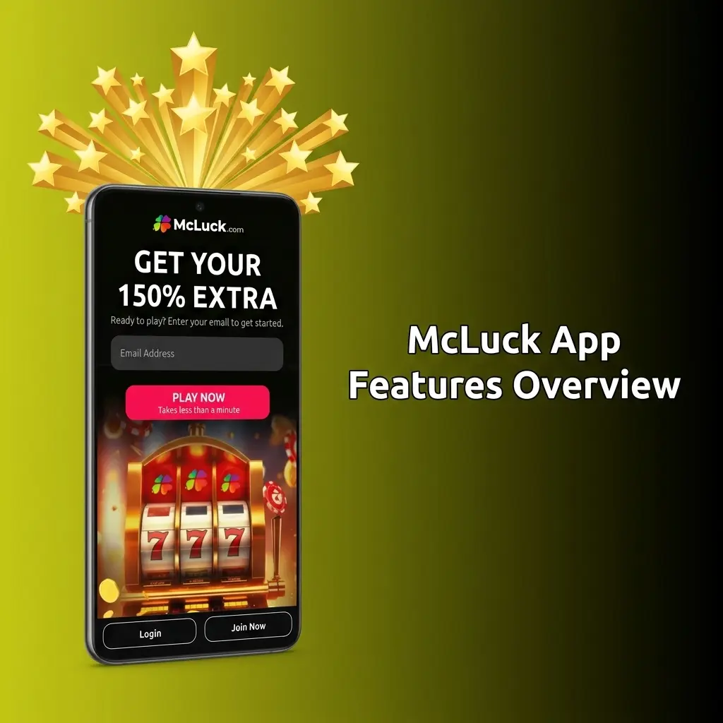 McLuck app interface showing casino games, sportsbook, payment options, and account management features in one platform