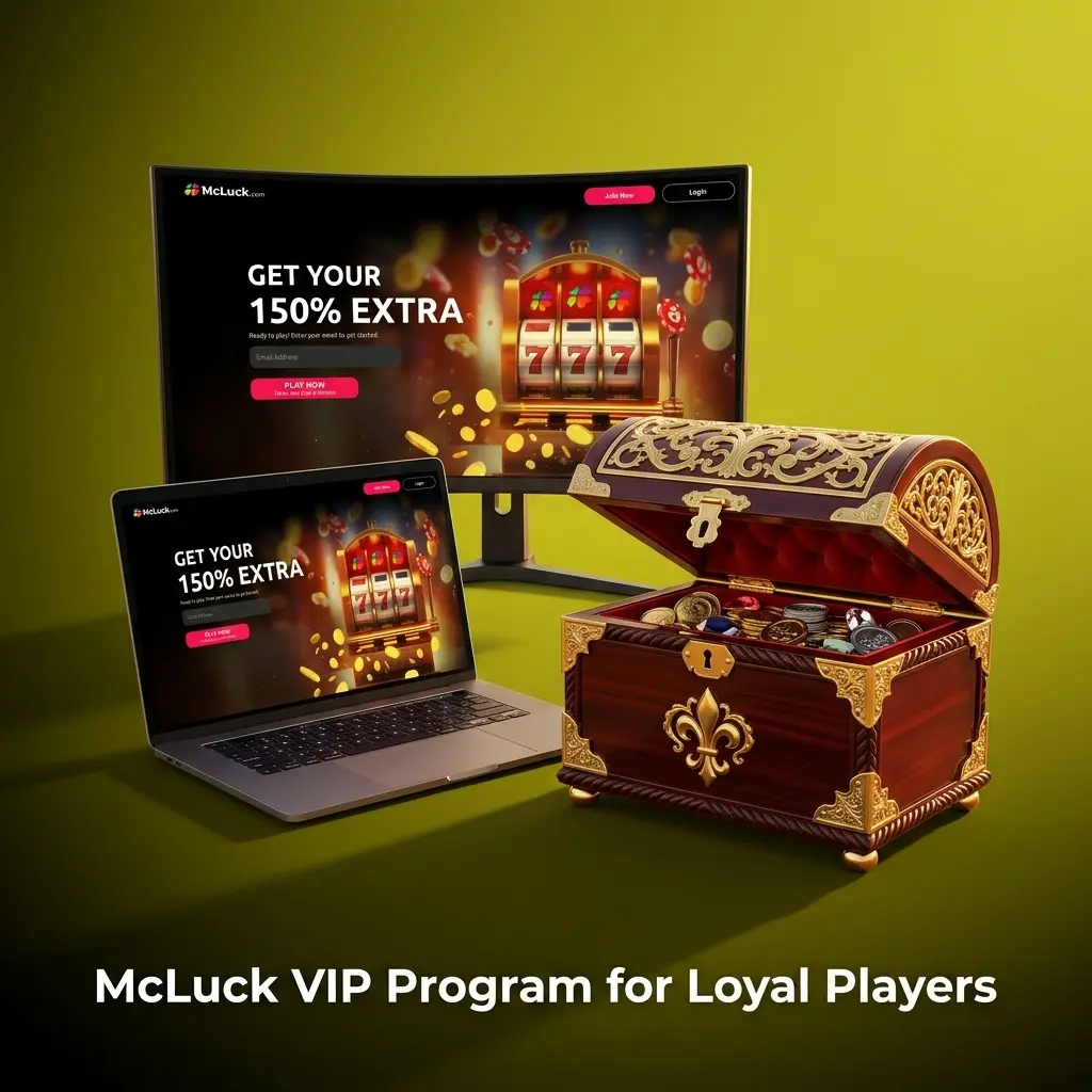 McLuck VIP loyalty program tiers offering exclusive bonuses, promotions, and priority support for dedicated players