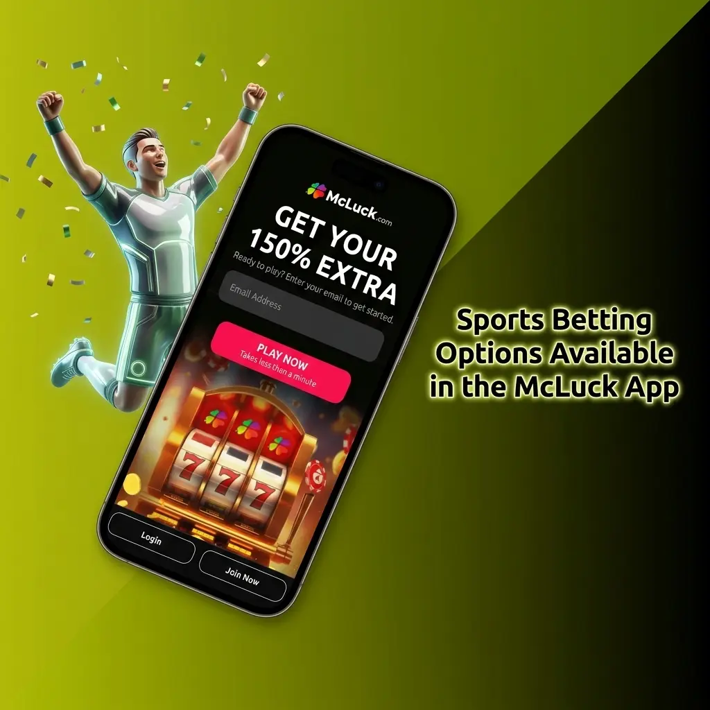 McLuck app sports betting options including NFL, NBA, MLB, NHL, soccer, UFC, tennis, golf, and esports markets