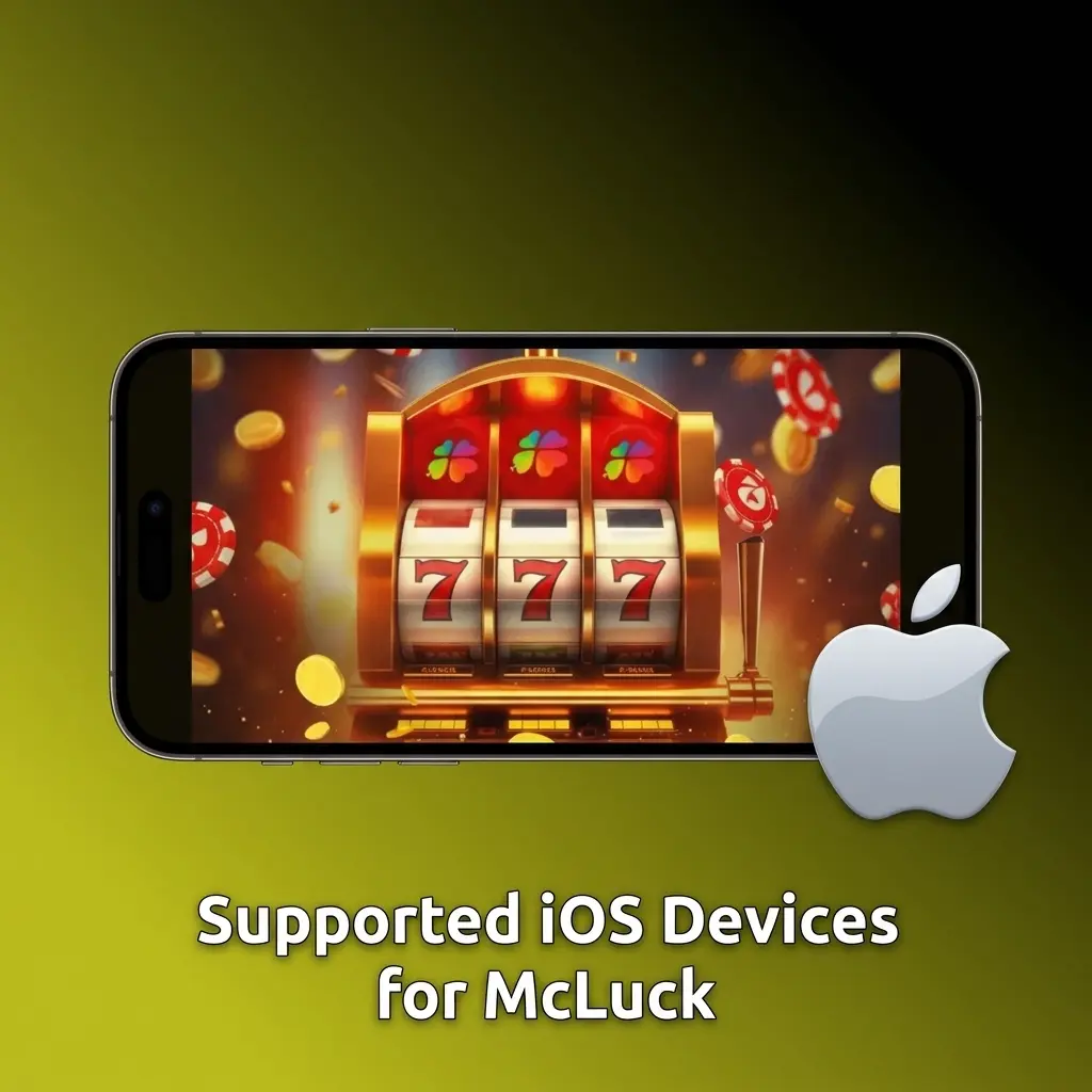 McLuck app supported iOS devices list including iPhone SE, XR, XS, iPhone 11-15 series, iPad Air, iPad Pro, iPod touch